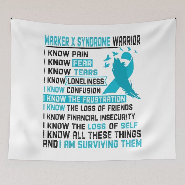 Item preview, I Am Marker X Syndrome Warrior, I Know All These Things and I Am Surviving Them designed and sold by DianabellShop.