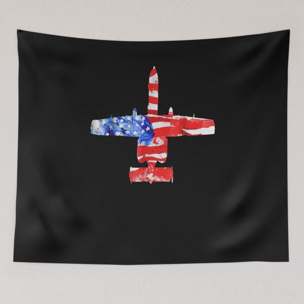 Item preview, United-States-A-10-Thunderbolt-II-Flag-T-Shirt designed and sold by JoanieHintz.