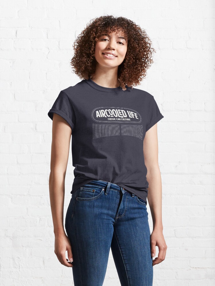 Alternate view of Aircooled Life - Classic Car Culture Oval Beetle design Classic T-Shirt