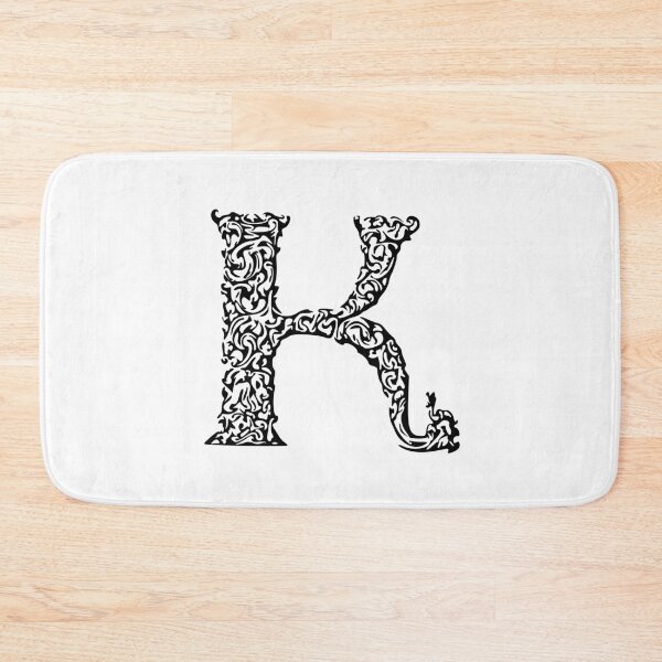 Item preview, Black Monogram - Letter "K" designed and sold by RoamingRabbit.