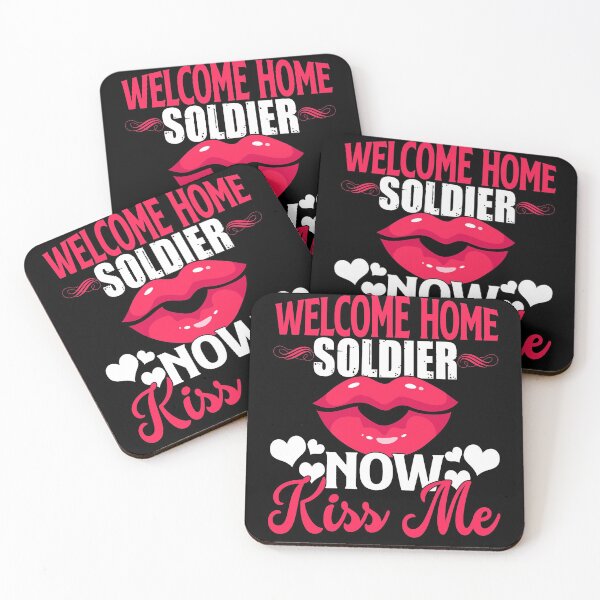 Item preview, Welcome Home Soldier, Now Kiss Me! Deployment Military Shirt designed and sold by jvtee.