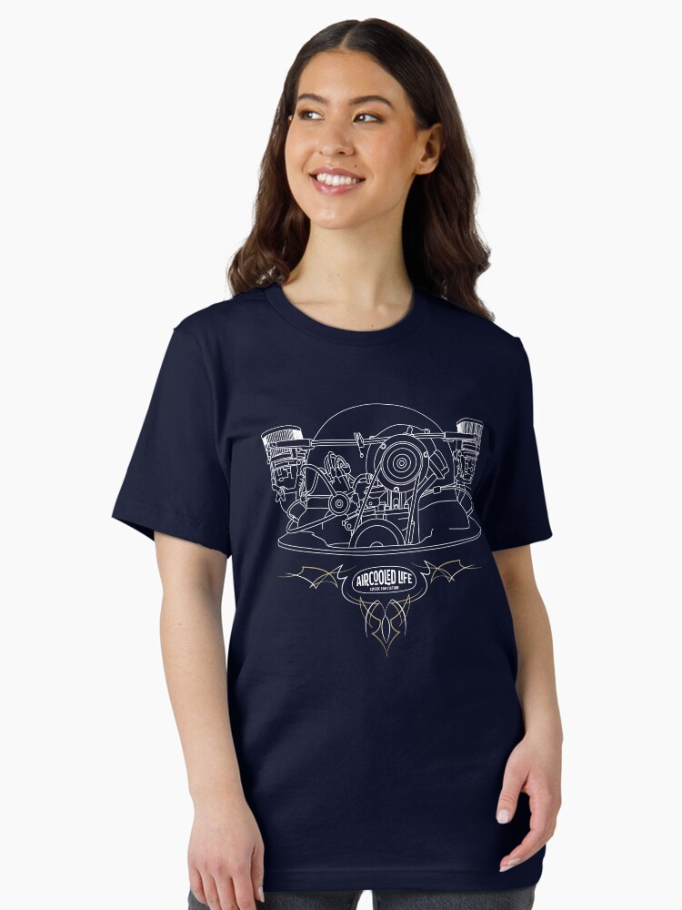 Thumbnail 1 of 7, Essential T-Shirt, Aircooled Life - Classic Car Culture (Engine) designed and sold by Joemungus.