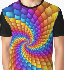 Psychedelic Spiral Fractal Graphic T-Shirt
