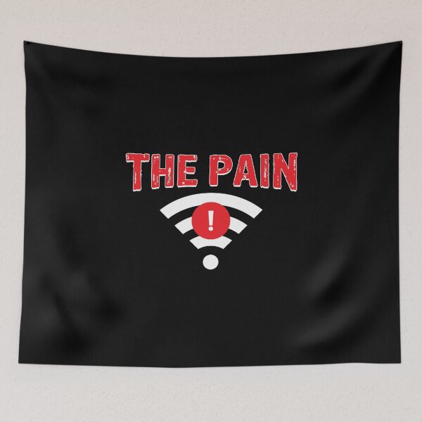 Item preview, The pain of Wi-fi - Funny gaming nerd tees. designed and sold by PrintPress.