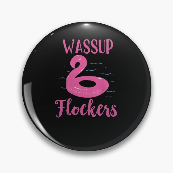 Item preview, Wassup Flockers Pink Flamingo Pool T-Shirt designed and sold by JoanieHintz.