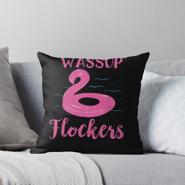 Item preview, Wassup Flockers Pink Flamingo Pool T-Shirt designed and sold by JoanieHintz.