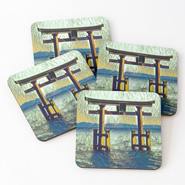 Item preview, Torii, Japanese architecture, glass optics, Tiffany style designed and sold by crea-homedesign.
