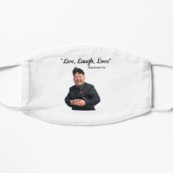 Kim Jong Un Live Love Laugh Face Masks | Redbubble