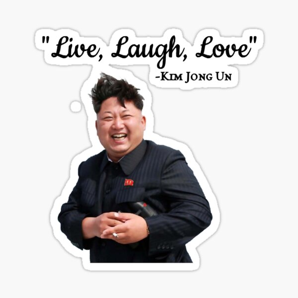 Kim Jong Un Live Lachen Liebe Sticker