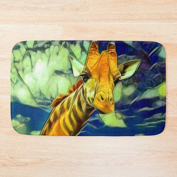 Item preview, Giraffe head in glass look / Tiffany style designed and sold by crea-homedesign.