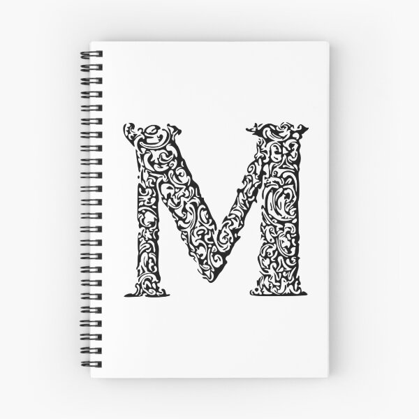 Artikelvorschau, Schwarzes Monogramm - Buchstabe "M" entworfen und verkauft von RoamingRabbit.