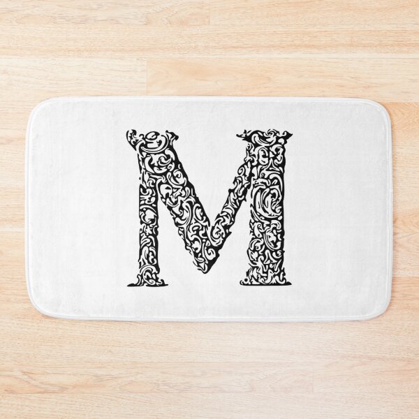 Item preview, Black Monogram - Letter "M" designed and sold by RoamingRabbit.
