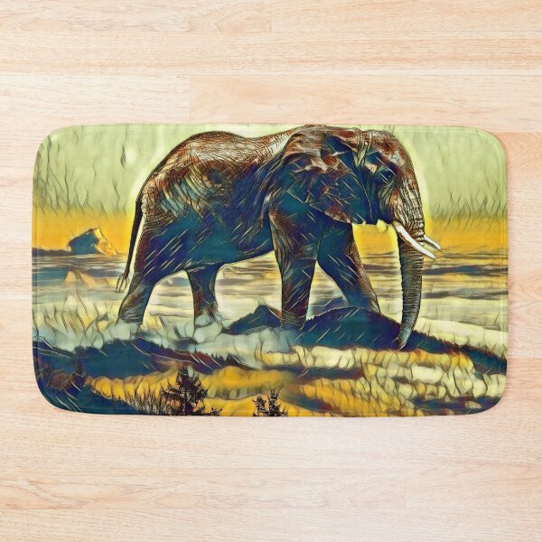 Item preview, Elephant glass look Tiffany style designed and sold by crea-homedesign.