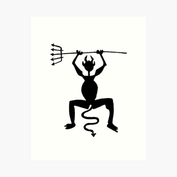Black devil - Lanzarote Art Print