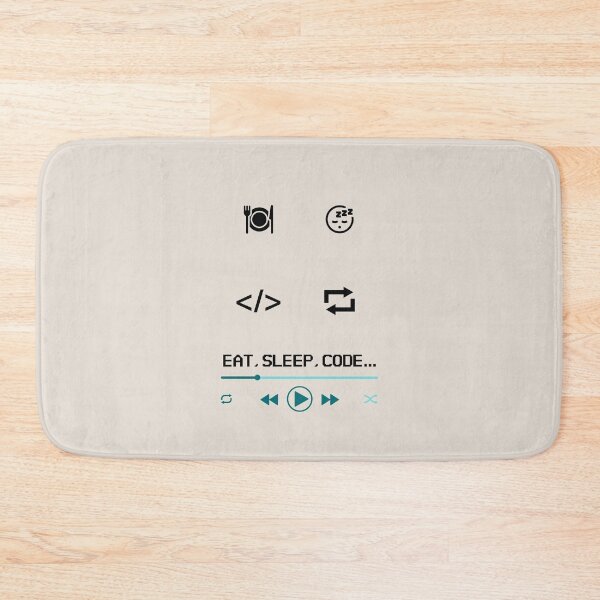 Item preview, Eat Sleep Code Repeat designed and sold by Bratak.