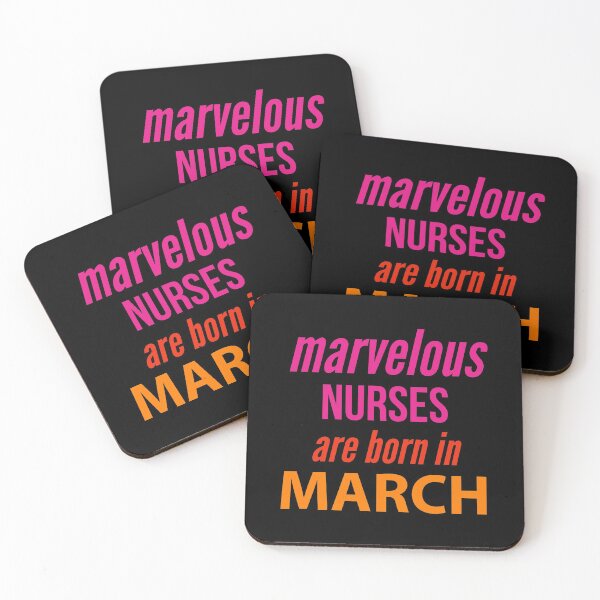 Item preview, nurse design. marvelous nurses are born in march designed and sold by doctors-apparel.