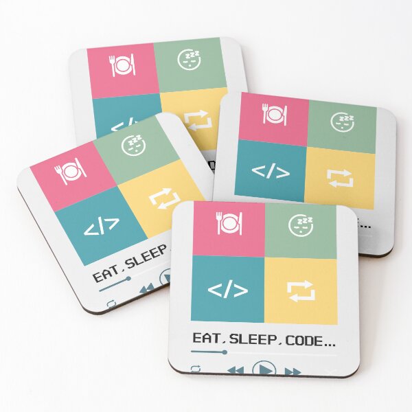 Item preview, Eat Sleep Code Repeat designed and sold by Bratak.