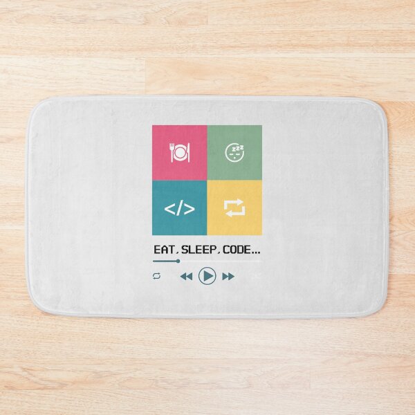 Item preview, Eat Sleep Code Repeat designed and sold by Bratak.