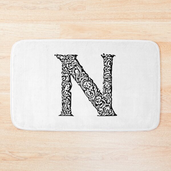 Item preview, Black Monogram - Letter "N" designed and sold by RoamingRabbit.