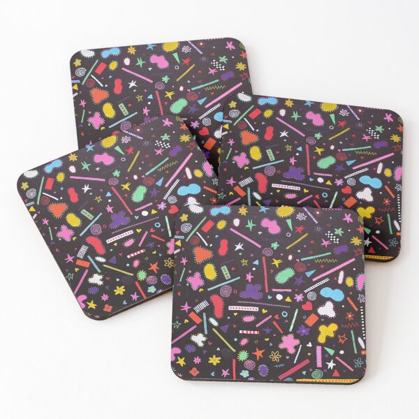 Item preview, [Infection 2021] | rainbow posca acrylic marker doodle on black canvas designed and sold by UncleLanny.