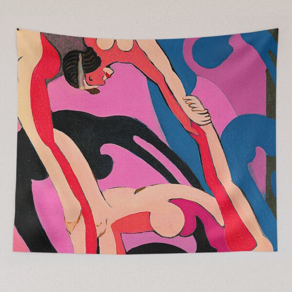 Item preview, Two Acrobats-1933 (Ernst Ludwig Kirchner) Digitally Enhanced designed and sold by Mr. Gattax.