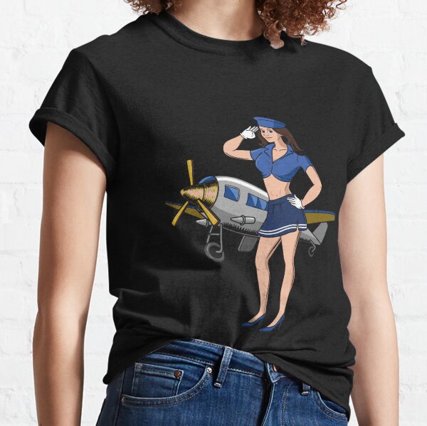 Vintage Lucky Brand Women's WWII Pin-up Rosie Riveter T-Shirt Sm Y2K New  Gray