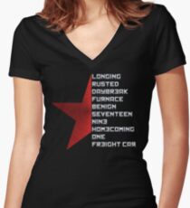 Code Comply Of Winter Soldier Women's Fitted V-Neck T-Shirt