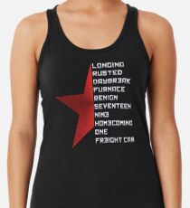 Code Comply Of Winter Soldier Racerback Tank Top