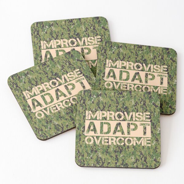 Item preview, Improvise adapt overcome Aor2 camo background - motivational designed and sold by Honest-Quotes.