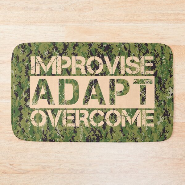 Item preview, Improvise adapt overcome Aor2 camo background - motivational designed and sold by Honest-Quotes.