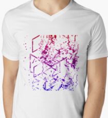 Cubic parallax Men's V-Neck T-Shirt
