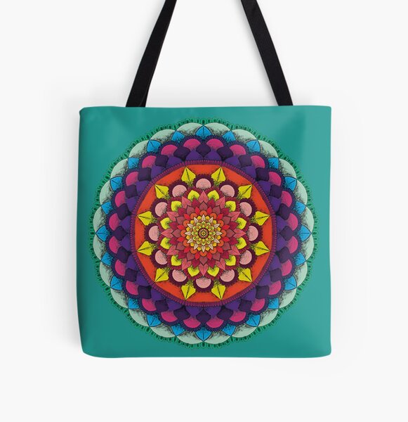 UNICEF Market | Embroidered Mandala Motif Cotton Tote from India - Mandala  Fusion