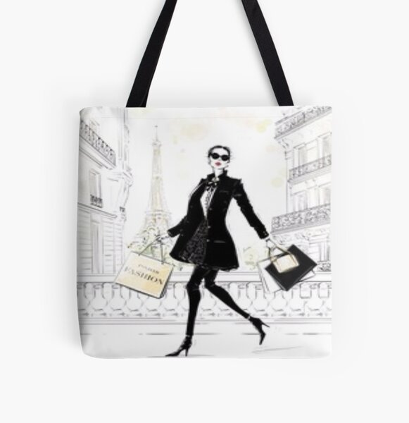HATIART Canvas Tote Bag Words Merci Paris Amour France Bonjour French Ink  Reusable Shoulder Grocery Shopping Bags Handbag