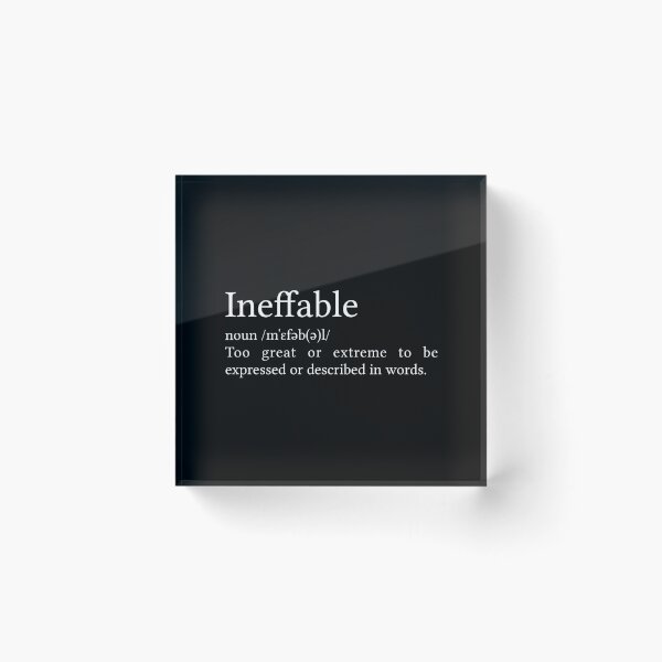 Item preview, Ineffable Definition designed and sold by Jamila Benito.