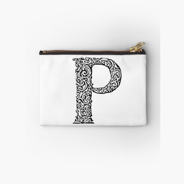 Item preview, Black Monogram - Letter "P" designed and sold by RoamingRabbit.