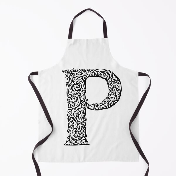 Item preview, Black Monogram - Letter "P" designed and sold by RoamingRabbit.