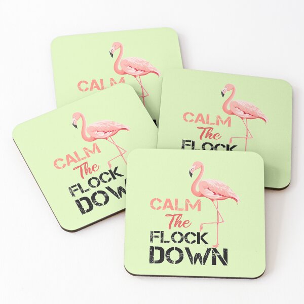 Item preview, Calm The Flock Down Flamingo - Funny  designed and sold by DesignerKha.