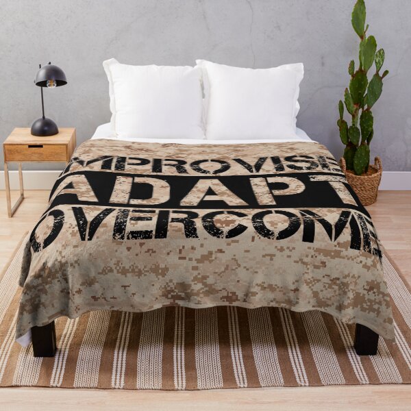 Item preview, Improvise adapt overcome marpat desert camo background - motivational designed and sold by Honest-Quotes.
