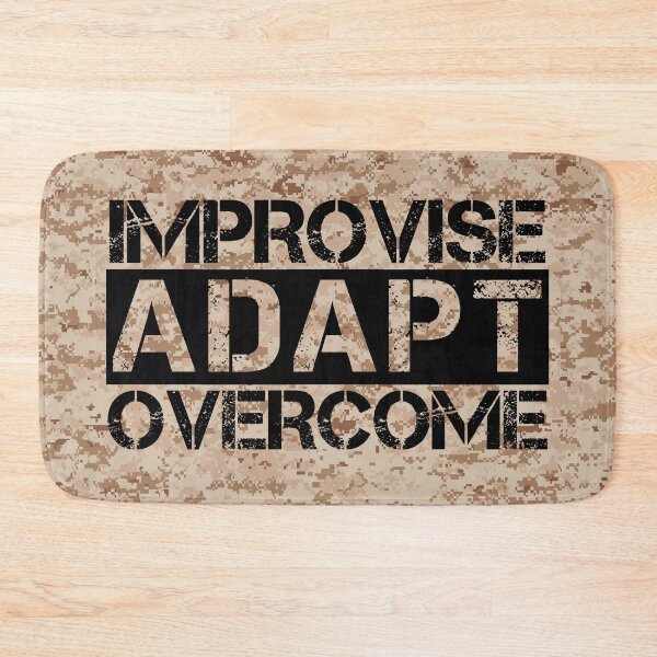 Item preview, Improvise adapt overcome marpat desert camo background - motivational designed and sold by Honest-Quotes.