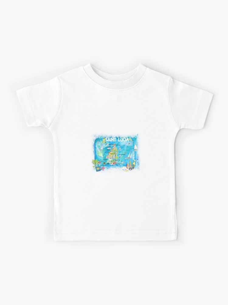 Saint Lucia Caribbean Paradise Kids T-Shirt