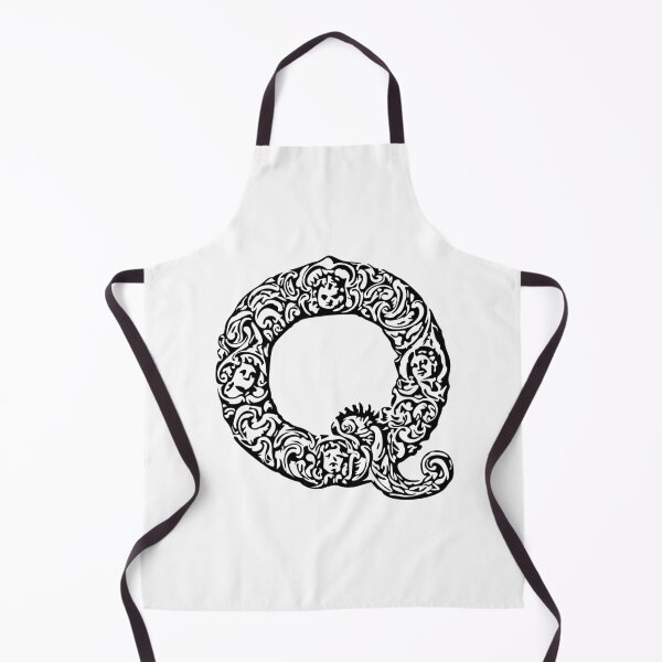 Item preview, Black Monogram - Letter "Q" designed and sold by RoamingRabbit.