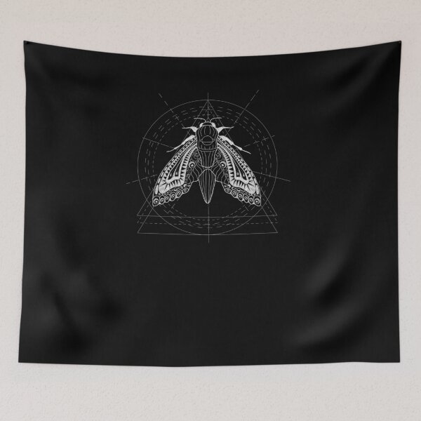 Item preview, Moth Moon Phases Geometric designed and sold by AOCreativeProd.