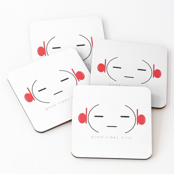 Item preview, Good vibes only red headphones line art designed and sold by expresivedesign.