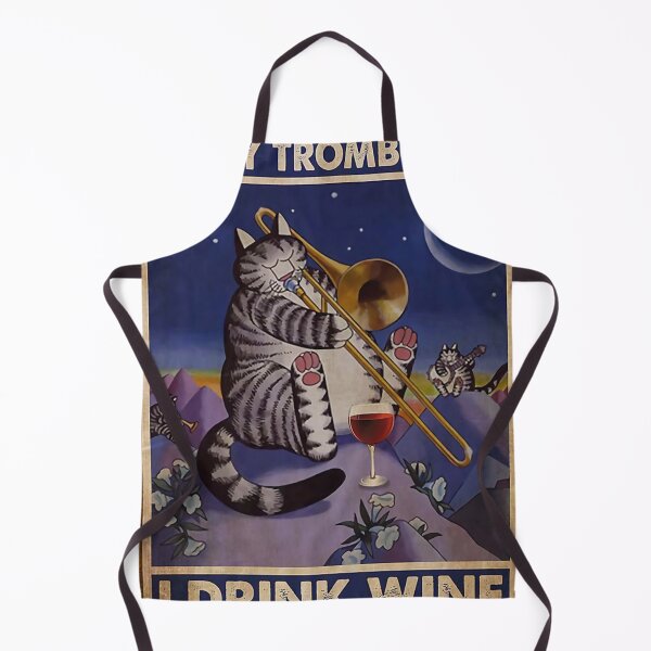 Item preview, Cat Thats What I Do I Play Trombones I Drink Wine And I Know Things designed and sold by kellyonsrodrigo.