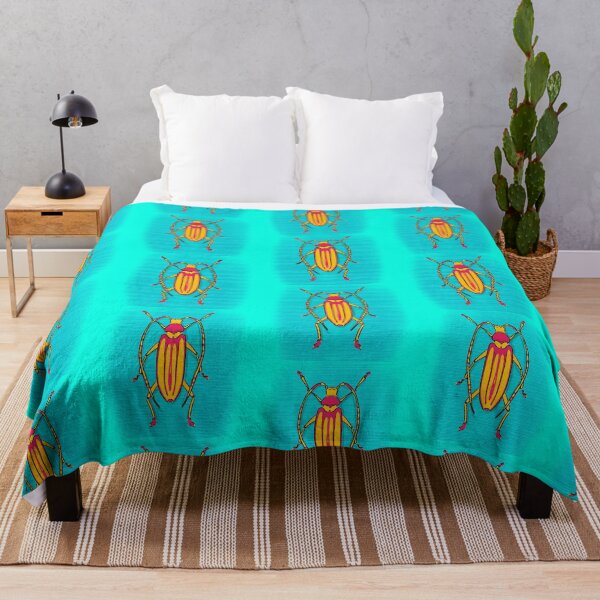 Item preview, Neon bug - colorful beetle inspired by Aromia moschata or musk beetle  designed and sold by tostoini.