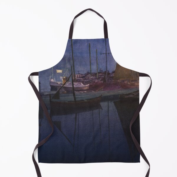 Item preview, Calm Summers night in the marina. Watercolour landscape - designed and sold by Einar Aasen.