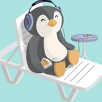 Artwork thumbnail, Poolside Penguin by RobsArtThings
