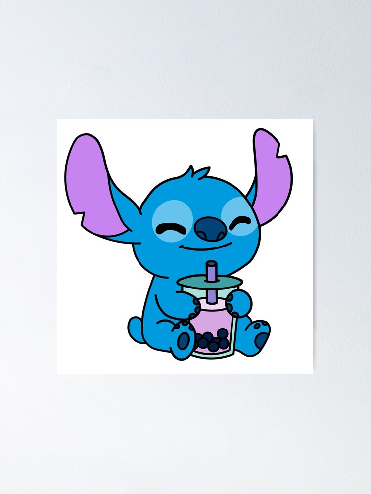 Poster « Thé Boba Stitch », Par NoorE0411 | Redbubble