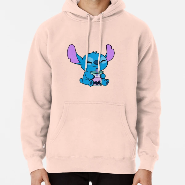 Stitch boba tea Pullover Hoodie for Sale by NoorE0411