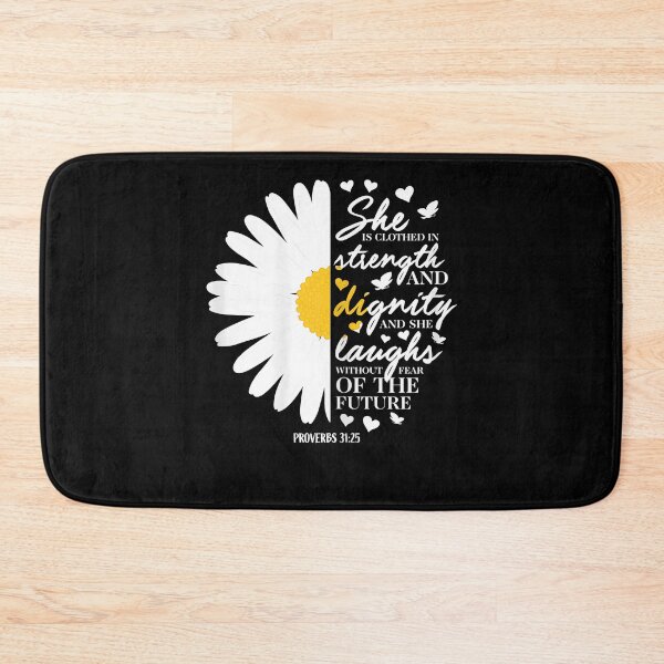 Item preview, Christian Bible Verse Gift Proverbs 3125 White Daisy Flower  designed and sold by isidrapaq21.
